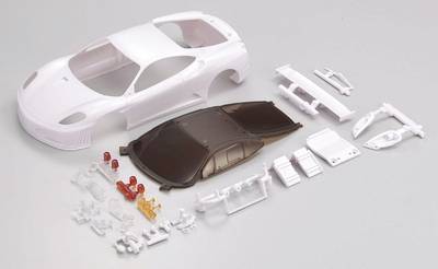 KYOSHO 12206 MZN97 MINI-Z Body Ferrari F430 GT white body set 
